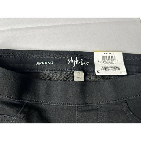 Style & Co Petite Black Jegging pants Size PM NWT