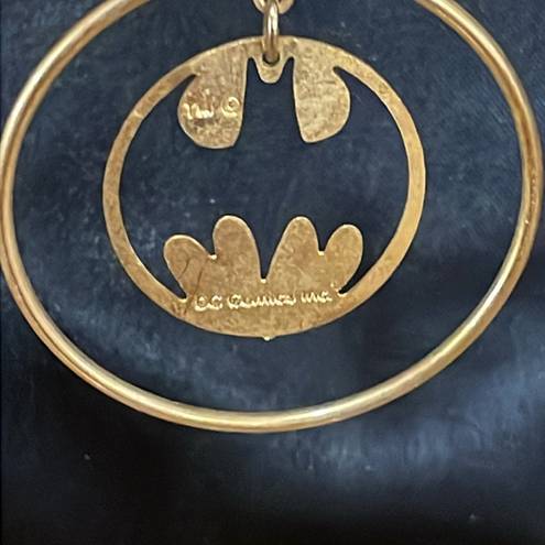 DC Comics  80s gold tone Batwomen Earrings