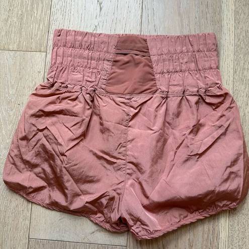 Free People  Movement Way Home High Rise Brushed Apricot Peach Size Small Shorts