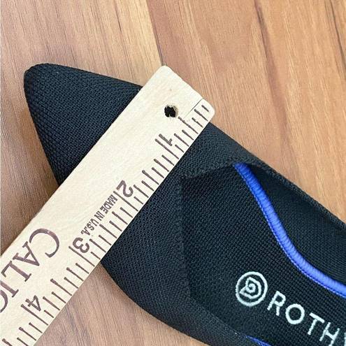 Rothy's ROTHY’S The Point in Solid Black Ballet Flat Shoes Sustainable Knit Flats Size 8