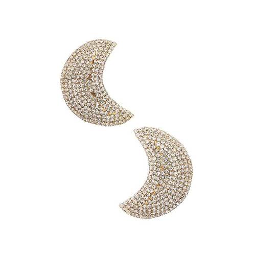 Ettika  Crescent Moon Earrings Gold Womens Size OS