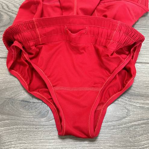 Lululemon  Red Hotty Hot Lined Shorts Size 2