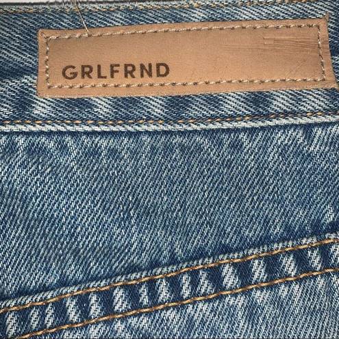 GRLFRND  Blaine Jean Skirt Women's 26 Blue Denim Western Boho