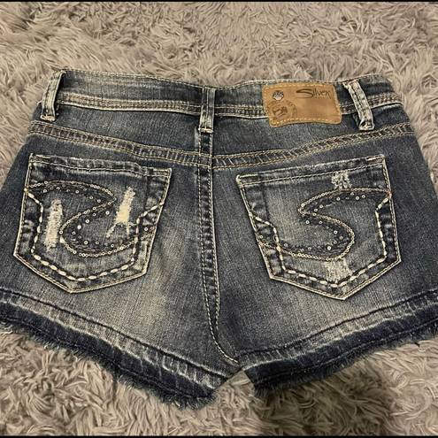 Silver Jeans Perfect condtion, size 25, silver sparkle pockets