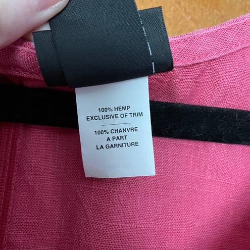 Patagonia Vintage Pink 100% Hemp Sleeveless Shift Dress Size 12