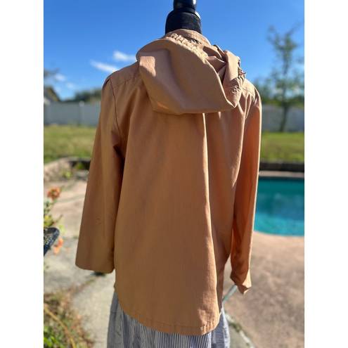 London Fog Vintage  Rain Coat - Women's Size 11/12 - Large - Peach - Small Flaw