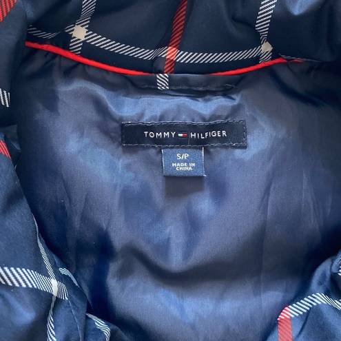 Tommy Hilfiger  gingham blue red lightweight puffer vest