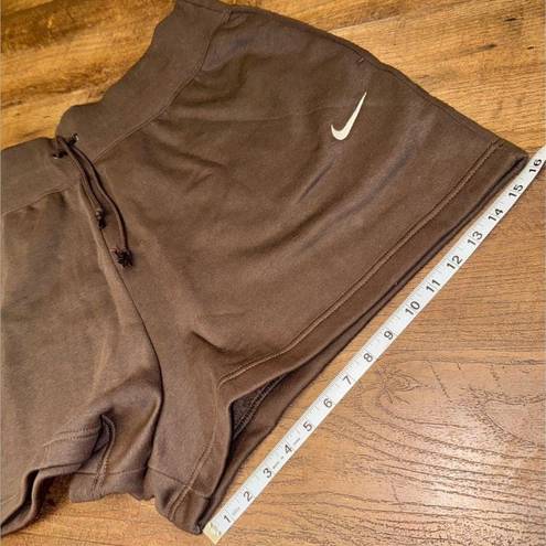 Nike Brand New  Sports Wear Phoenix Fleece High Waisted Loose Shorts 1X Brown NWT