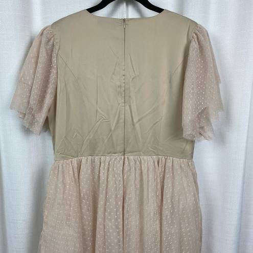 Krass&co Ivy City . Cream Tulle Party Dress Sz.L NWT