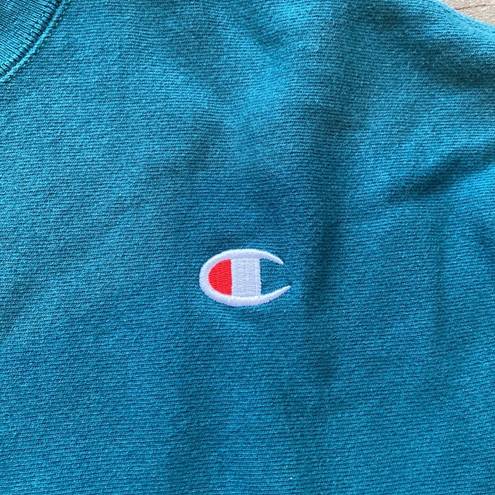 Champion Vintage X-Small  Reverse Weave Crewneck Sweater Turquoise/ Aquamarine