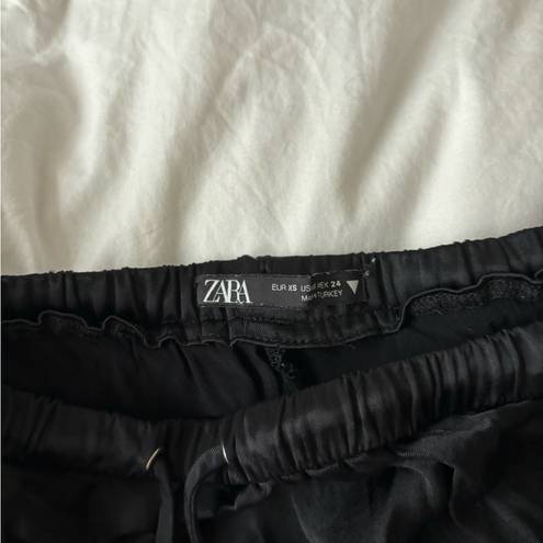 ZARA  satin effect mini skirt