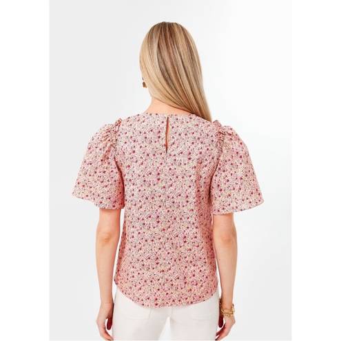 Tuckernuck  Hyacinth House Molli Pink Red Floral Top New Size XS