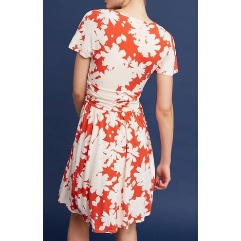 Anthropologie Summer Breeze Dress Corset V-Neck A-Line Floral Skater Sundress XS