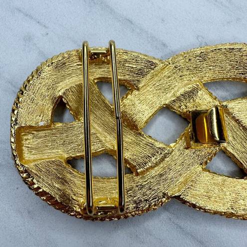 infinity Vintage  Knot Gold Tone Belt Buckle Piece