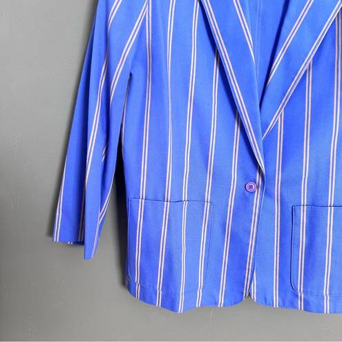 INC Vintage striped purple and gold blazer Russ toggs . made in USA