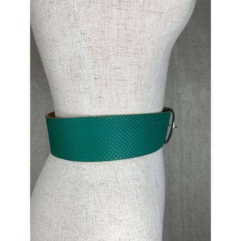 Esprit Vintage Statement Belt Womens Espirit Green Wide Adjustable Solid Medium 90s