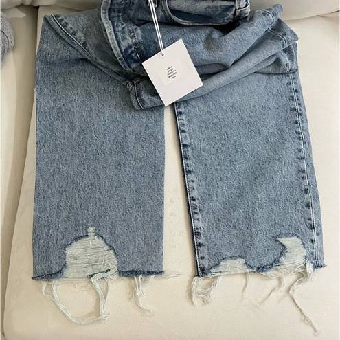 Pistola NWT  Cassie Super High Rise Straight Crop Distressed Baja Size 27