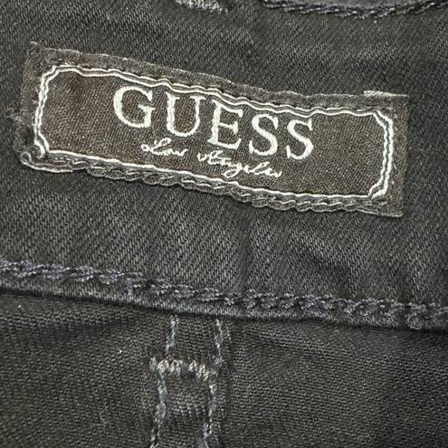 Guess  Los Angeles Black Capri Zipper Pants Women’s 27