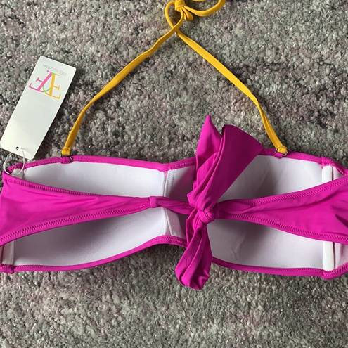 Gottex New with Tags Women's Free by  Swim Bikini Orange Pink Top Fuxia Sz 40 L
