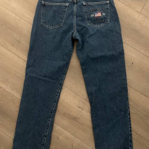 GUESS VINTAGE VTG 90s  Jeans Size 27 Straight Dark Wash