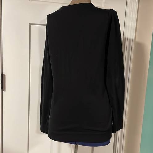 Michael Kors Michael  Women’s Black Half Zip Cardigan Size S