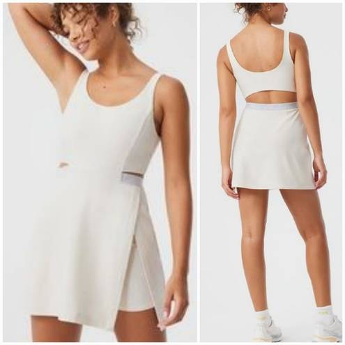 Outdoor Voices , Court Creamy White Cut Out Skort Tennis Dress, Size Medium