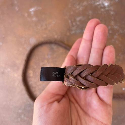 H&M Brown woven belt