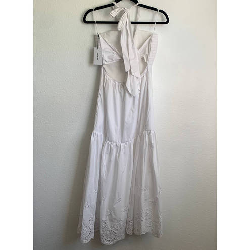 Jason Wu NWT  Eyelet Halter Midi Dress in White