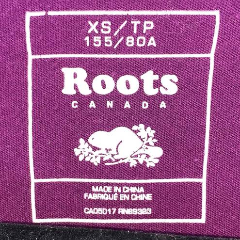 Roots  Athletics Canada Purple Short Sleeve Tee