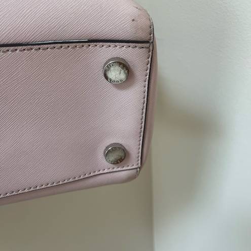 Michael Kors  Pink Pebbled Leather Bag - Silver Hardware