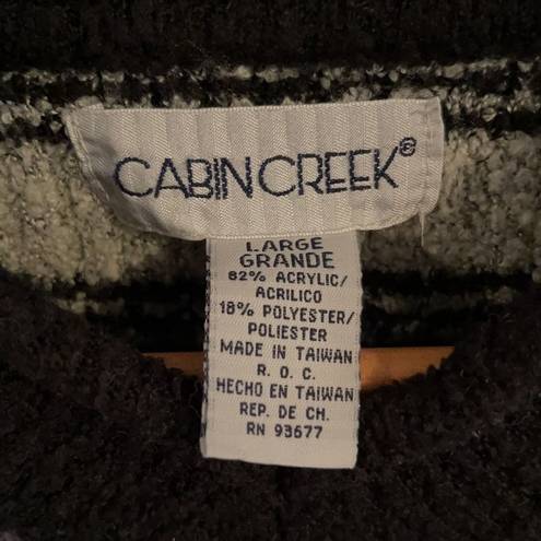 Cabin creek  slight vneck Sweater.  Size Large.