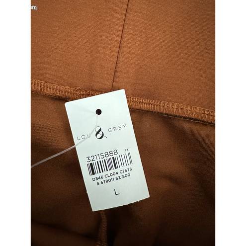 Lou & grey  Leggings Women LARGE NWT Burnt Orange Ponte Pull On Stretch