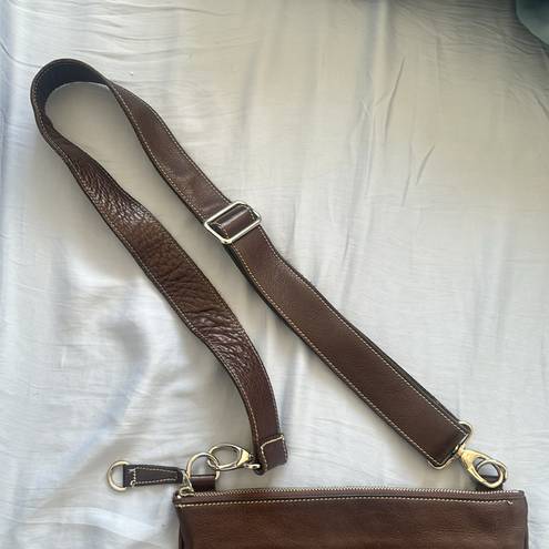 Roots  Canada Genuine Leather Bag Satchel Detachable adjustable strap crossbody