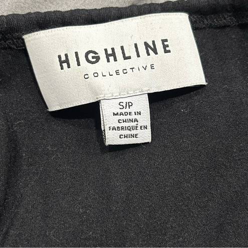 Highline  Collective Black Halter Adjustable Strap V-Neck Tank Top Size Small