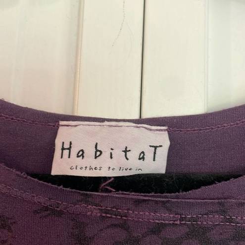 Habitat  clothes purple printed button detail blouse M