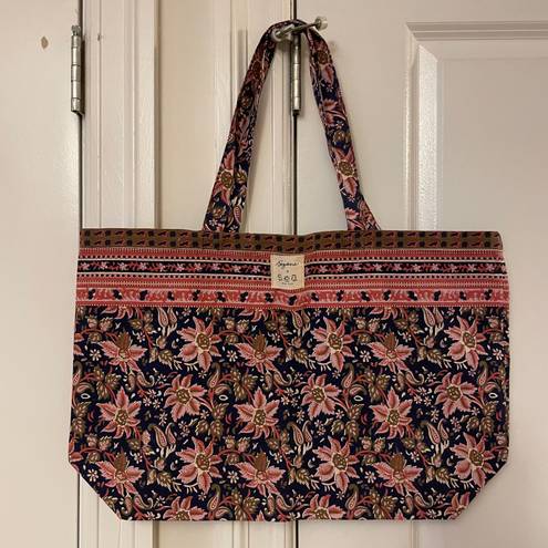 Sézane  x Sea NY NWOT Floral Canvas Tote Bag