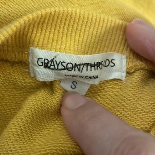 Grayson Threads NWOT Gold Yellow 78 Crewneck Sweatshirt Top New