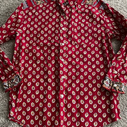 Vera Bradley  women’s small long sleeve button down top