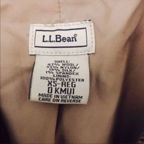 L.L.Bean  checkered blazer