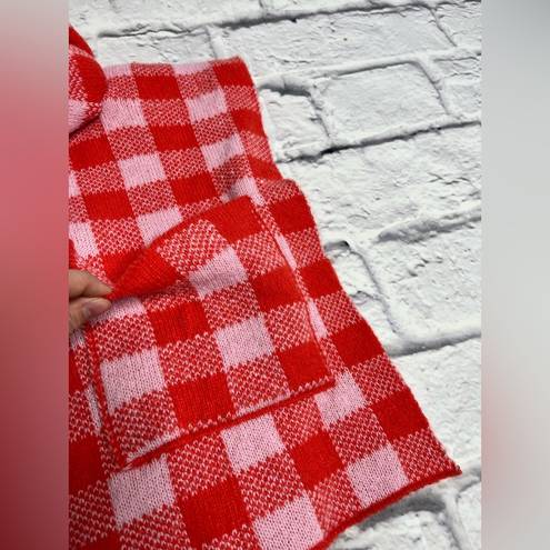 BP  red plaid scarf and hat set new one size