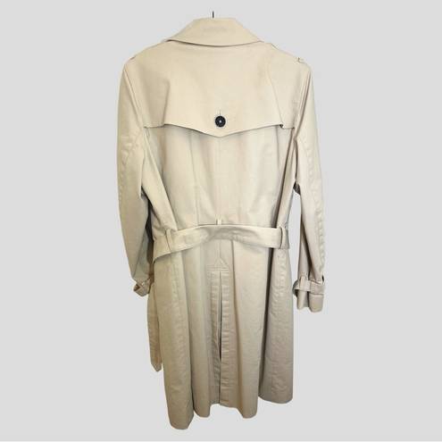 Brooks Brothers  Rain Coat Women’s 12 Mid Length Lined Heavyweight Beige