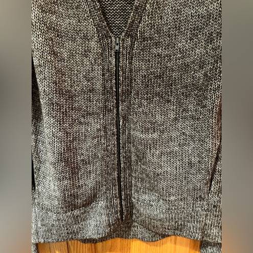 Michael Stars  Zipper Cardigan Sweater w/ Pockets in Java Brown Size Small