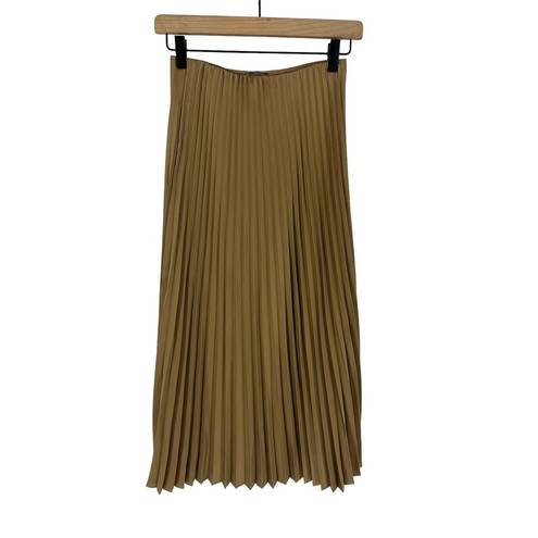 J.Crew  Gwyneth Pleated Slip Skirt in Camel