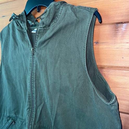 Fashion Bug  Green Hooded Vest Size 18/20