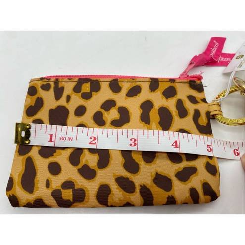 Simply Southern  leopard print ID holder keychain new with tags dangle bracelet w