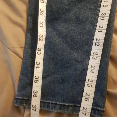 J.Jill  Womens Smooth Fit Slim ankle  Denim Jeans Size 6 Mid Rise Skinny Blue