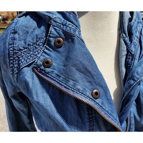 Forever 21  Denim Hoodie Jacket