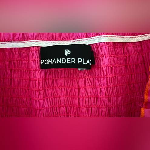 Tuckernuck  Pomander Place Jessie Cotton Strapless Smocked Dress Large Like New