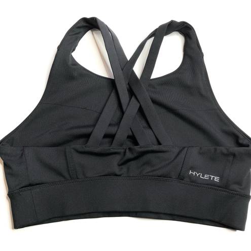 Hylete Essence Sports Bra Black Strappy Back