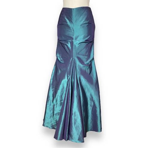 Jovani  Skirt Iridescent Green Purple Train Women‎ Mermaid Shimmer 10 Prom Formal